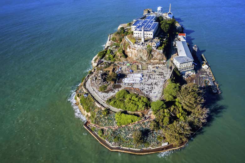 Alcatraz seen from the air